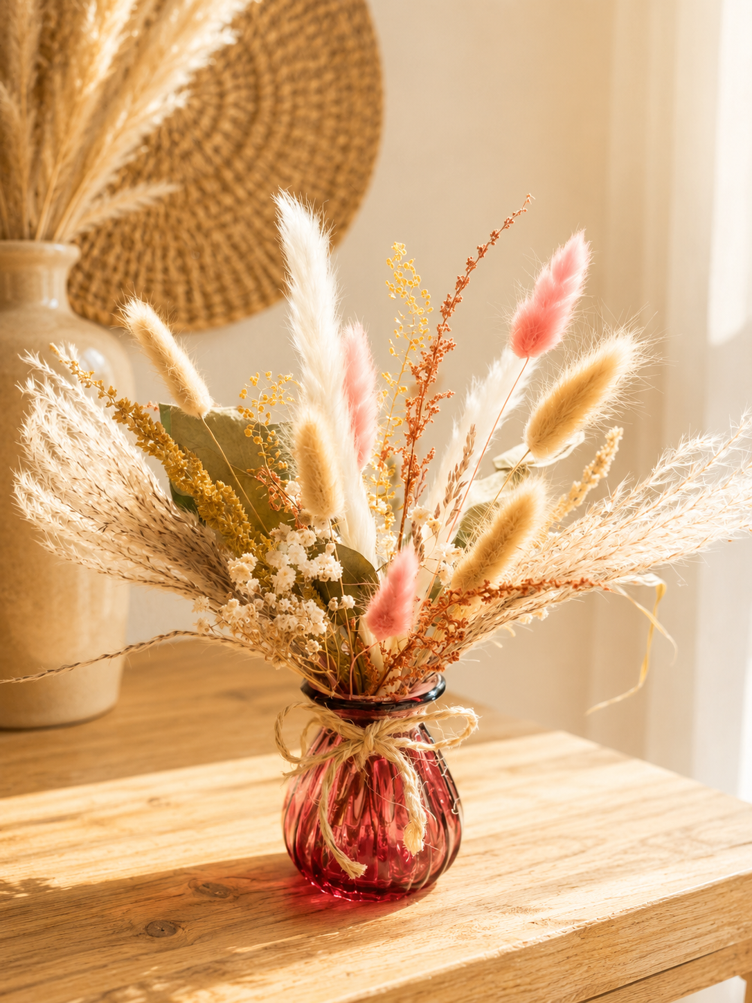 Mini bouquet de fleurs séchées