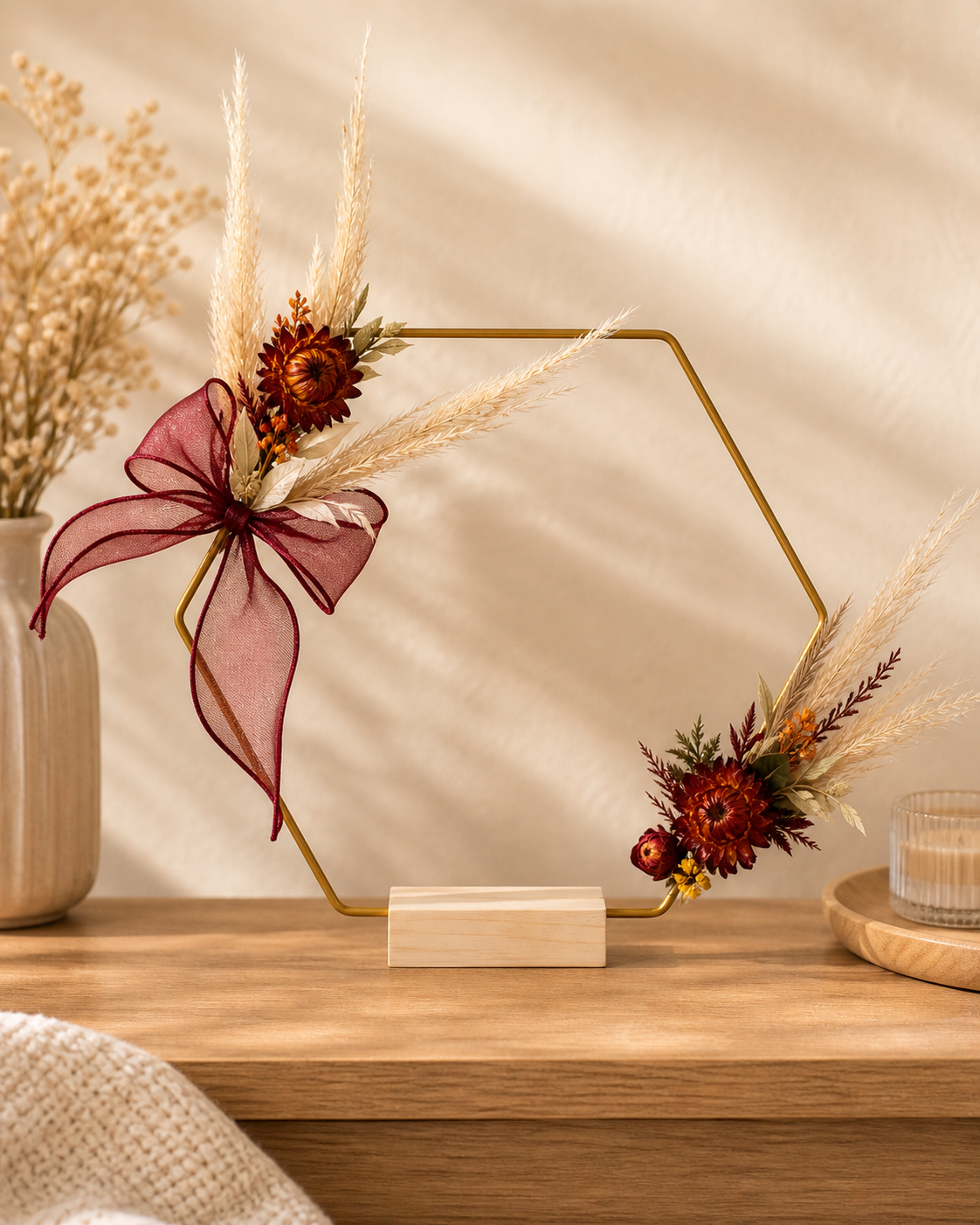 Cadre Hexagonal Floral